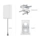 Vertical Polarization 15dBi VHF Panel Antenna for DVB-S Receiver and Android Smart TV Box