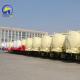 2 Pieces ABS Optional 3 Axles Bulk Cement Tanker Semi Trailer with Spare Tire Carrier