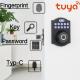 Aluminum Alloy Residential Electronic Lock Fingerprint Smart Lock Tuya App