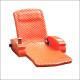 2 Person Solid Spring Foam Pool Lounger Orange Color Relaxation Multi Functional