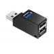 Portable Mini 3 Port Data Transfer USB 3.0 Splitter Hub