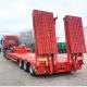 Lowbed Semi Trailers with Slope for Heavy Machines Low Bed Trailer Truck Trailer