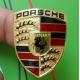 Copper / gold / silver customed size Porsche Metal lapel pin badge 