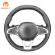 Custom Hand Sewing Artificial Leather Steering Wheel Cover for Renault Clio 5 V Zoe Captur 2019 2020
