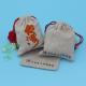Natural Color Small Cute Cotton Rope Drawstring Candy Bag