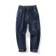 OEM Denim Pants With Pockets Straight Cargo Jeans 100pcs MOQ Bespoke Factory