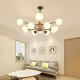 Modern wooden chandelier with white glass bubbles replica chandelier(WH-MI-248)
