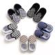 Hot sale Canvas Checkered breathable 0-2 years slip on infant baby boy shoes