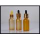 Gold Round 30ml Essential Oil Glass Dropper Bottle Gold Metallic Cap