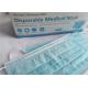 Blue Disposable Surgical Masks / Medical Grade Mask With Ce Fda Iso Certificates