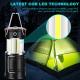 Camping Lanterns Camping Accessories USB Rechargeable and Battery Powered 2-in-1 LED Lanterns, Hurricane Lights