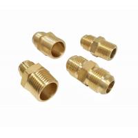 CNC Male Brass NPT Pipe Fittings wear resisting Provide OEM Services