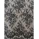 Flower Black French Chantilly Lace Fabric Home Textile Curtain Lace