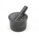 Polished Marble Granite Stone Mortar And Pestle Set For Kitchen Grinding Herb Spices