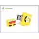 Yellow SpongeBob Cartoon USB Flash Drive Rectangle File Transfer