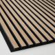 Class A Fire Rating Acoustic Slat Wall Panel In Natural Wood Color