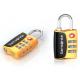 TSA 3-digit travel bag zinc alloy lock