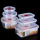 plastic crisper food grade microwave storage food box for microwave heating or refrigerator cooling