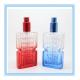50ML square gradient orange or blue or red glass perfume bottle