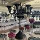 Black Candelabra Centerpieces Wedding Crystal Candelabra Candle Holder Glass Big Tall
