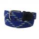Woven Rubber Stretch Elastic Belt 3.4cm Clip Polyester Fabric Braided Belt