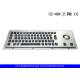 65 Full Travel Backlit Keys Illuminated Metal Keyboard , Industrial Computer Keyboard