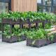 Durable ISO9001 Plastic Flower Bed Box Plastic Garden Boxes For Vegetables