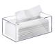 Transparent tissue box acrylic tissue box holder rectangular bathroom tissue dispenser decorative box