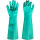 18 INches Green Nitrile Glove Acid Resistance Anti Aging 22 Mil Thickness