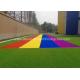 Colorful Rainbow Artificial Grass Turf 30mm For Kindergarten School Playground