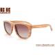 natural wood sunglasses with wooden box spring metal hinge driving glasses