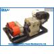 Weight 195kg Groove Number 6 Dual-bull Wheel Cable Stringing Equipment Diesel Powered Winch
