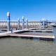Marine Aluminum Floating Docks Marina Floating Bridge Walkway Aluminum Pile Holder