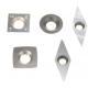 5Pcs Wood Turning Carbide Cutter Inserts Including Round / Square / Diamond Shape For DIY Lathe
