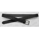 Old Silver Buckle Black PU Belt For Mens With Punching Patterns Decoration