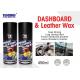 Dashboard & Leather Wax Automotive Plastic Parts Protecting And Restoring Use