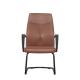 Non Revolving Office Modern Executive Chairs Nylon Armrest 4d 25mm Steel Tube BIFMA