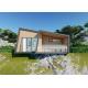 Gray Wood Luxury Prefab House Kits / Duplex Modular Homes With Bathroom