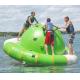 Green And White Inflatable Tilting Saturn For Water Games In Summer