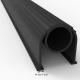 Roll Up Garage Door Bottom Rubber Seal Strip with Fast Lead Time in White