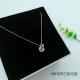925 Sterling Silver Star Moon CZ Charm Choker collarbone chain necklace  WY425