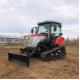 120HP Enclosed Cab Tractor Agricultural Equipment Mini Crawler Tractor with Diesel Engine