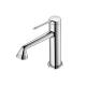 Chrome Basin Mixer Faucet Deck Mounted Bathroom Faucet Single Lever