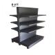 New Product Q235 Cold Rolled Steel black supermarket shelves double gondola shelving