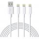 TPE Lightning IPhone Charger Cable 2.4A , 6FT Lightning To USB Cable For IPhone 12 11 Pro Max Xs