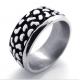 Tagor Jewelry Super Fashion 316L Stainless Steel Casting Ring PXR373