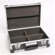 Black aluminum tool storage carry case