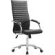 Black Leather High Back Office Chair For Manager Anti Mildew Long Using Life