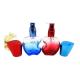 perfume glass bottle 100ml  recycled glass bottles black blue red pink green cap plastic and metal roll frog