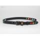 Black Flower Embroidered Full Grain Cow Leather Belts